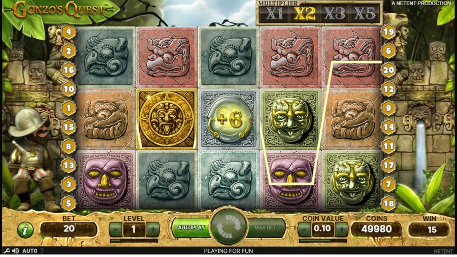 Gonzo's Quest slot gameplay