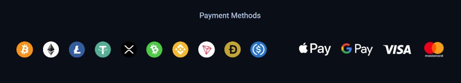 Crypto payments on the casino site
