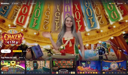 Most Popular Evolution Gaming Games