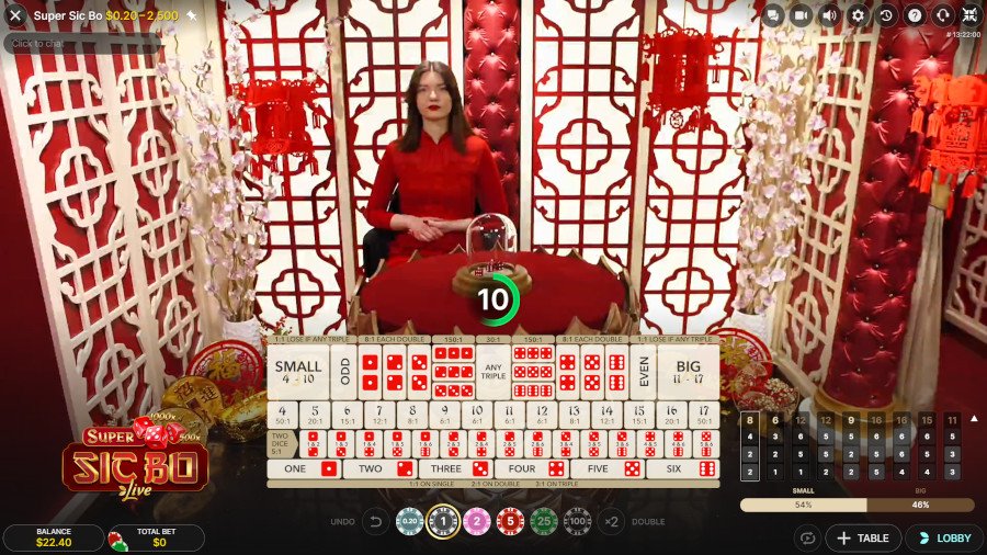 Super Sic Bo by Evolution