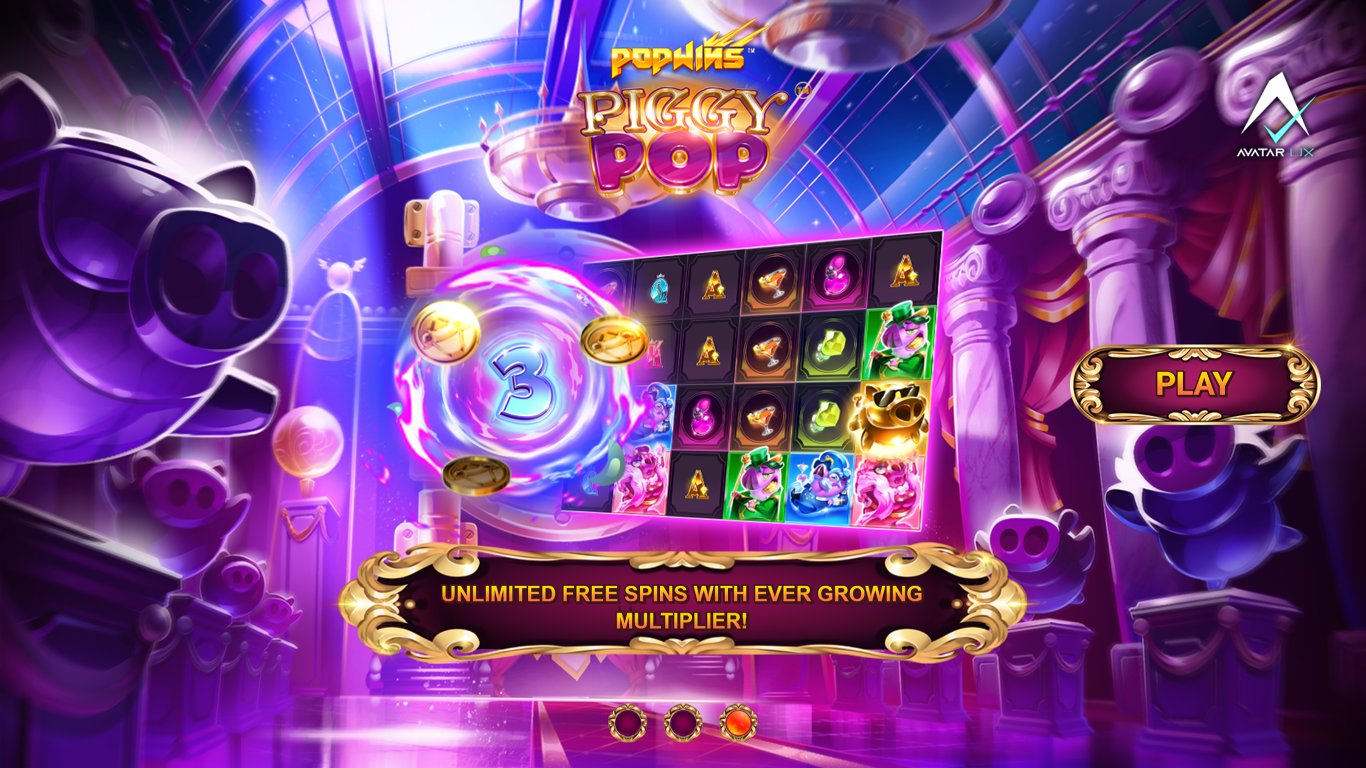 AvatarUX slot PiggyPop first screen
