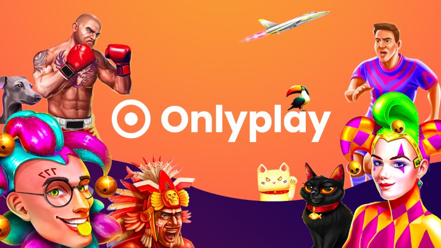 Onlyplay titles & logo