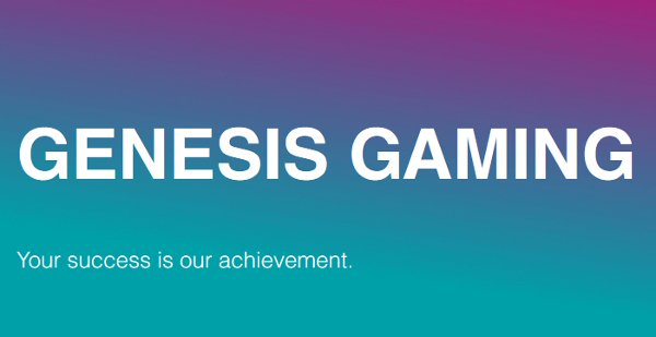 Genesis Gaming-styled graphics