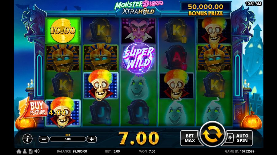 Monster Disco slot gameplay