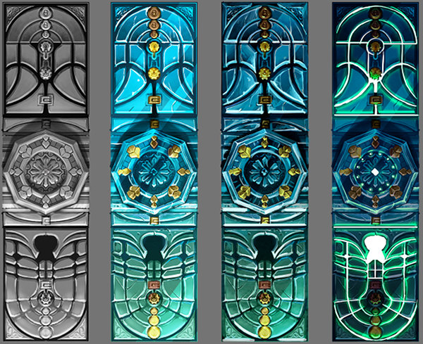 Mystery Museum illustration process - 1