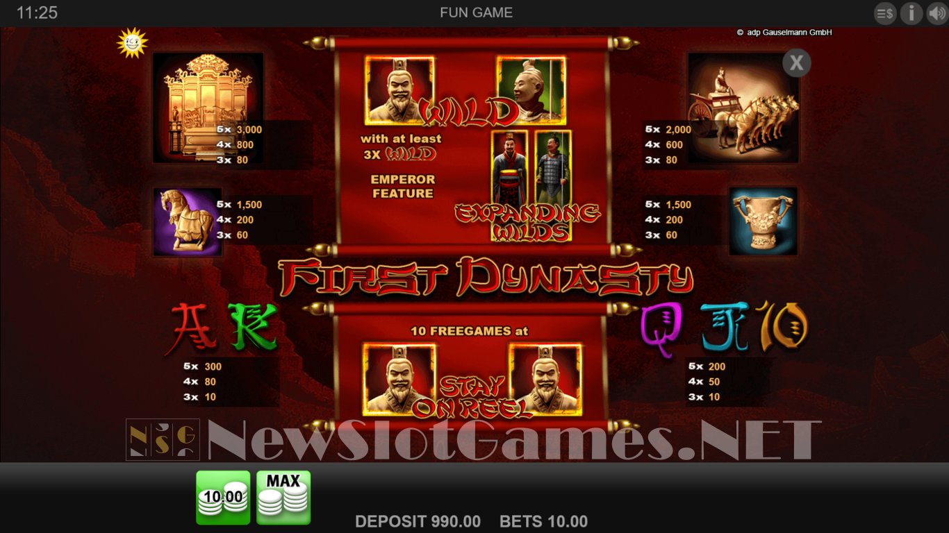 First Dynasty Slot Slot Image in Demo - pic. 2