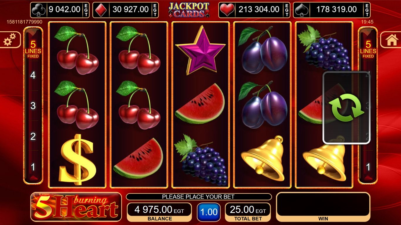 5 Burning Heart Slot Demo Image