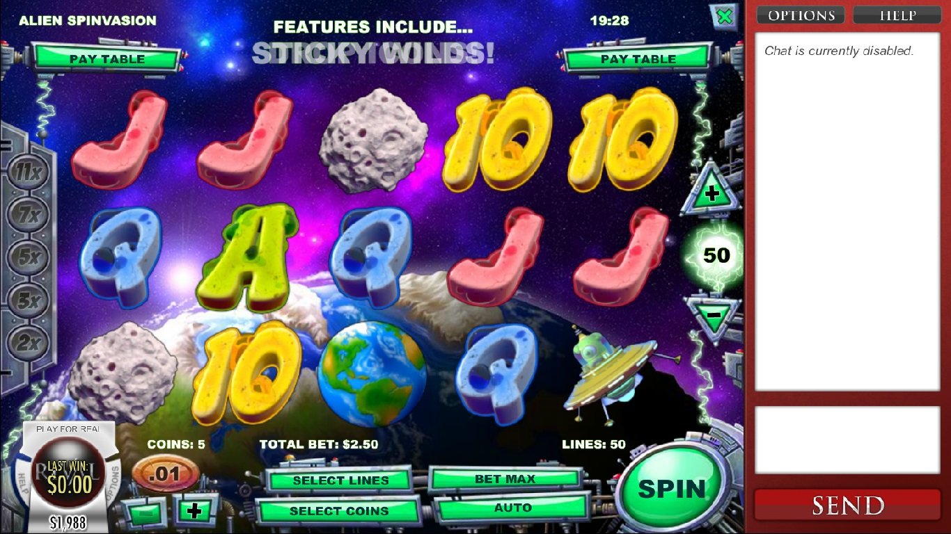 Alien Spinvasion Slot Demo Image