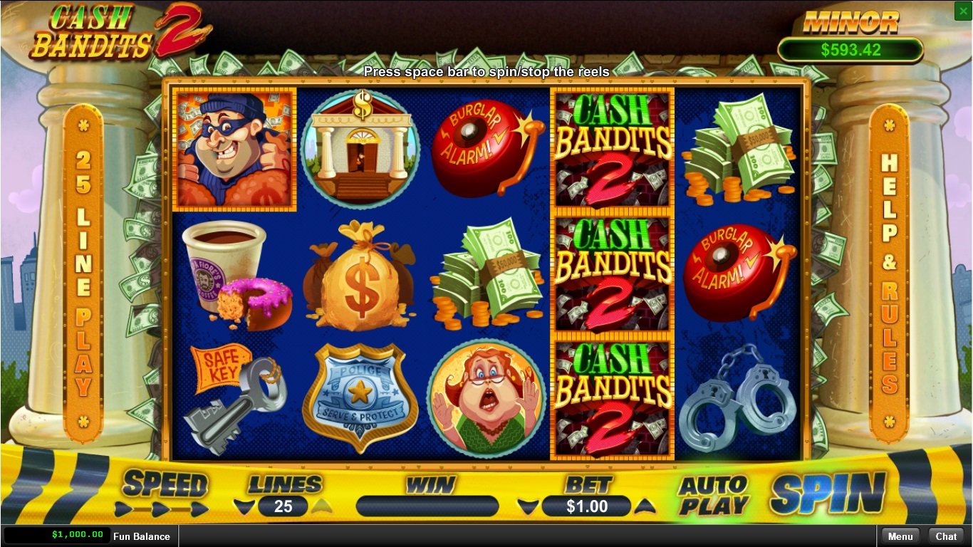 Cash Bandits 2 Slot Demo Image