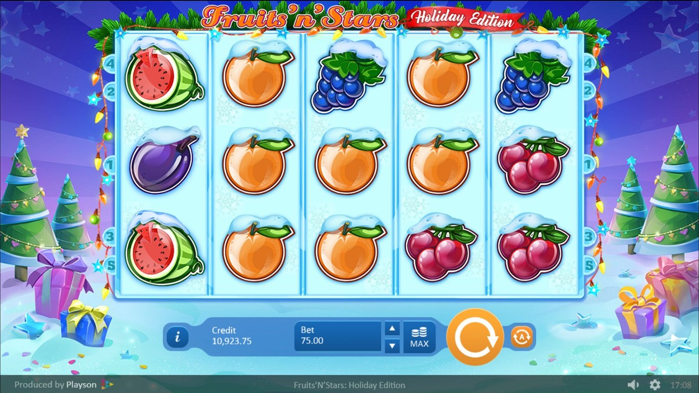 Fruits n Stars Holiday Edition Slot Demo Image