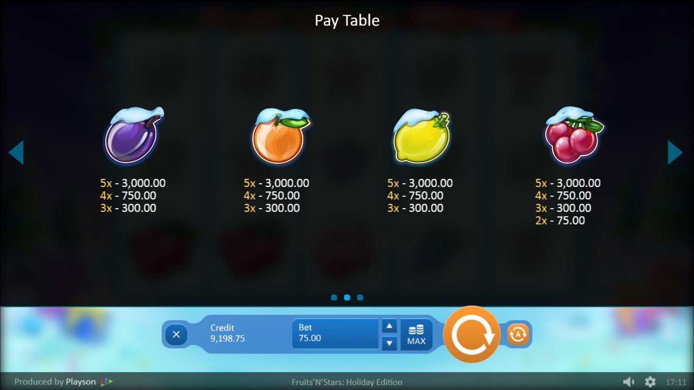 Fruits n Stars Holiday Edition Slot Slot Image in Demo - pic. 2
