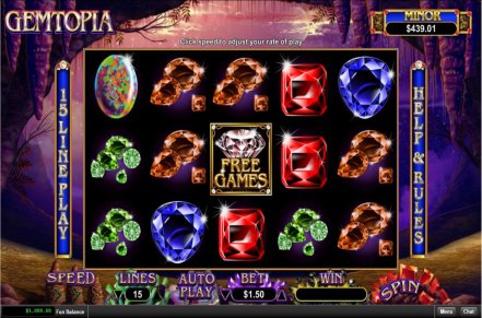 Gemtopia Slot Logo