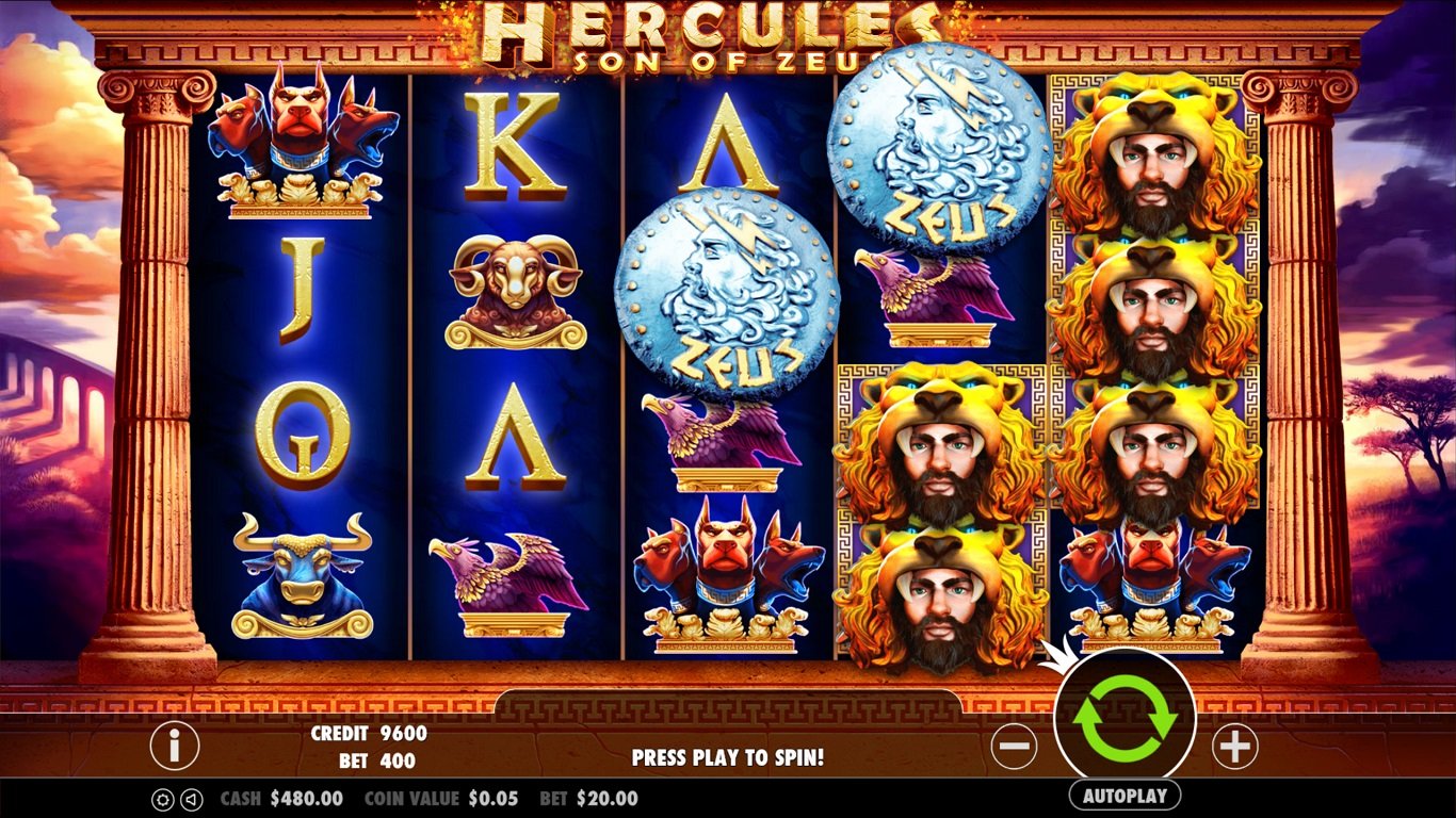 Hercules Son of Zeus Slot Demo Image