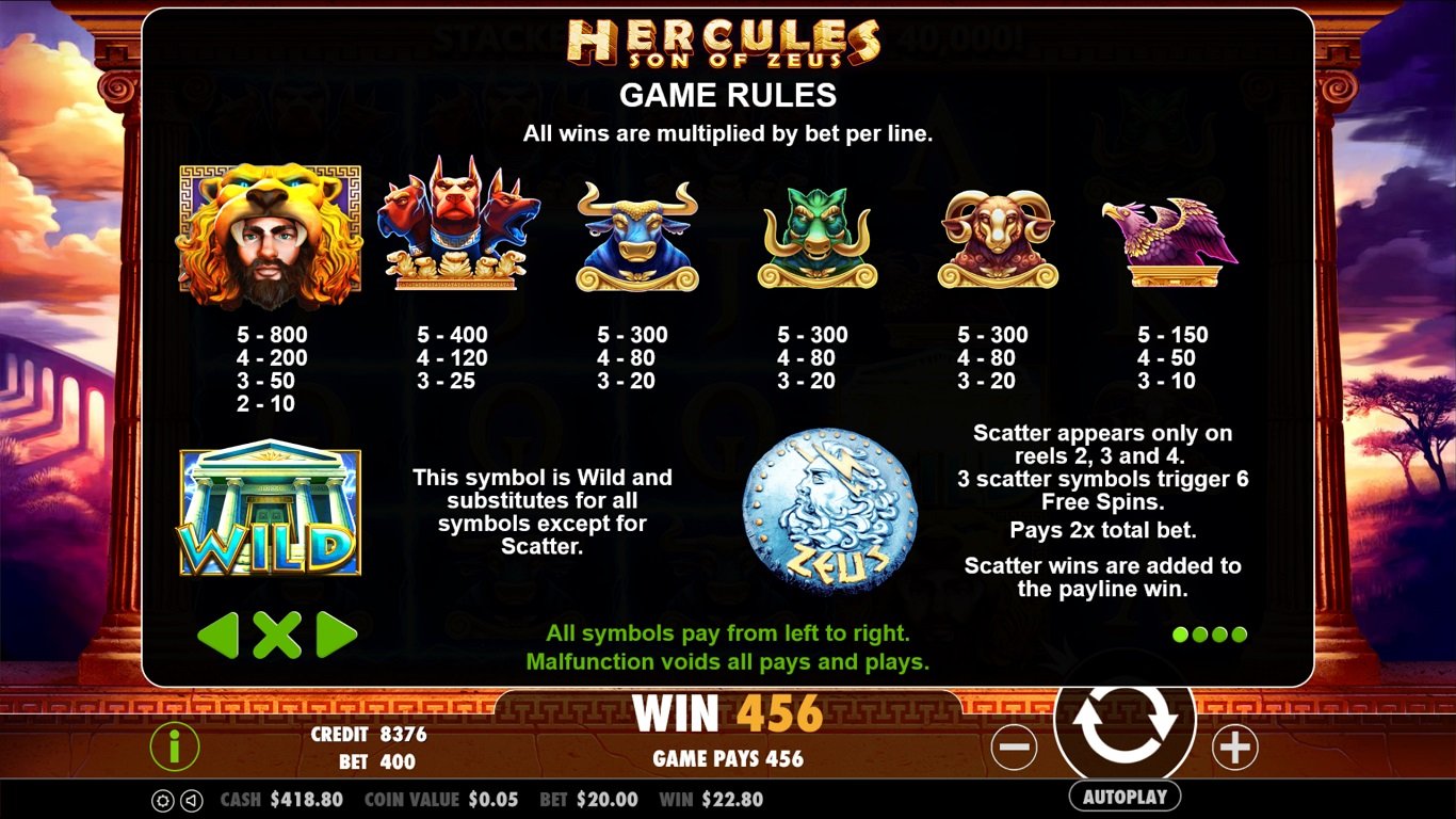 Hercules Son of Zeus Slot Slot Image in Demo - pic. 3