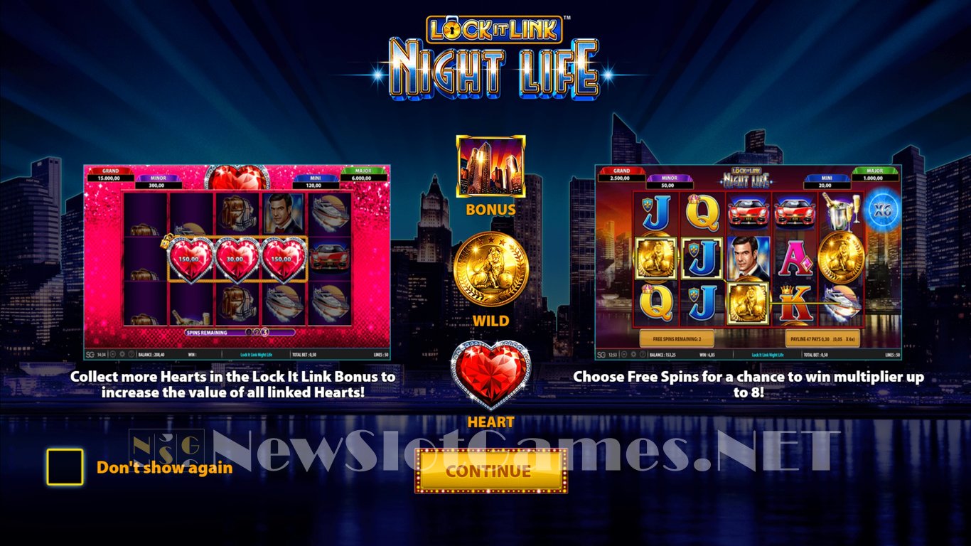 Lock it Link Nightlife Slot Demo Image