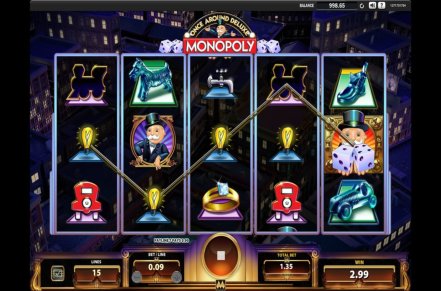 Monopoly Once Around Deluxe Slot Logo