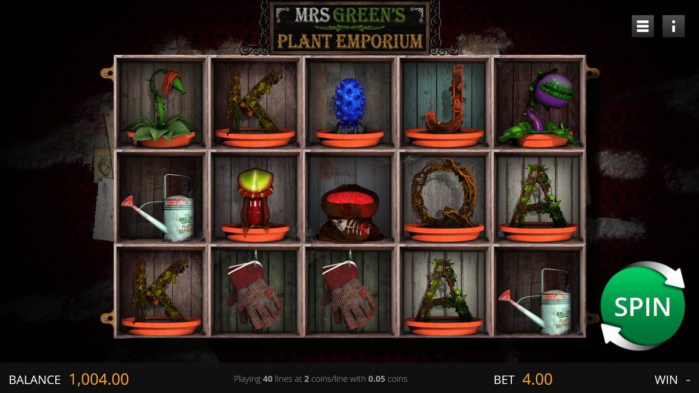 Mrs Greens Plant Emporium Slot Demo Image