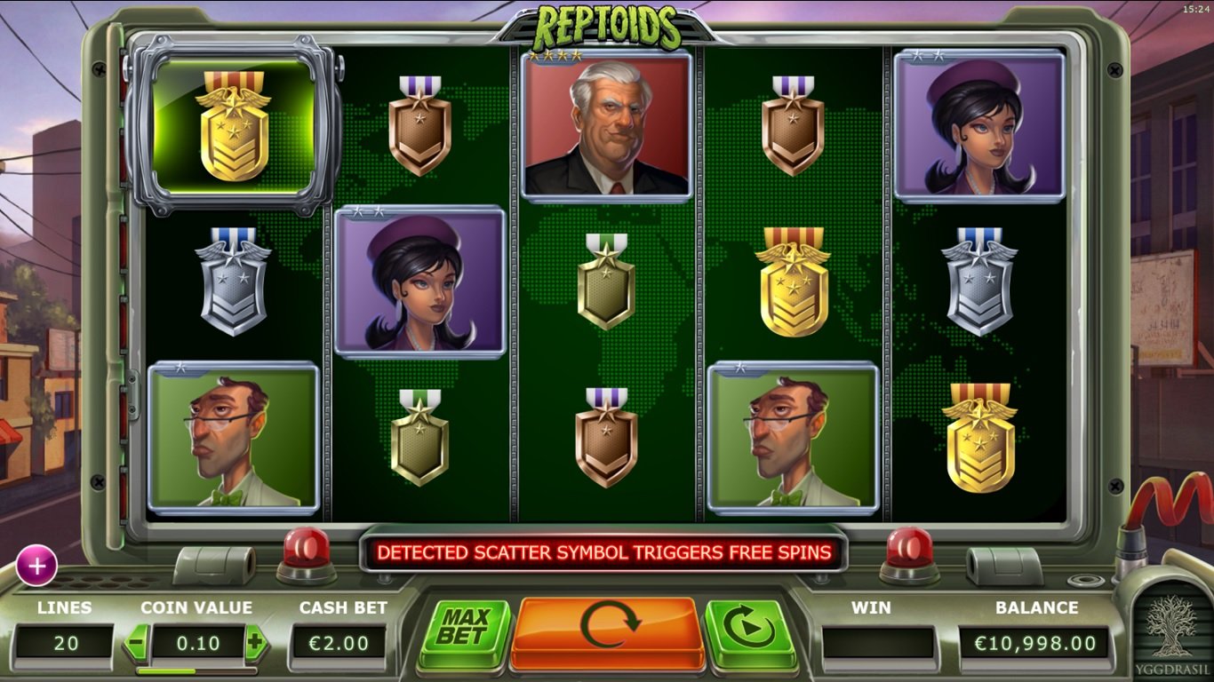 Reptoids Slot Demo Image