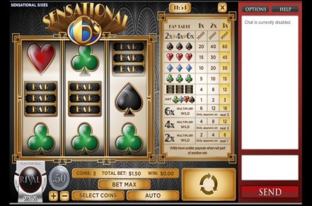 Sensational Sixes Slot Logo