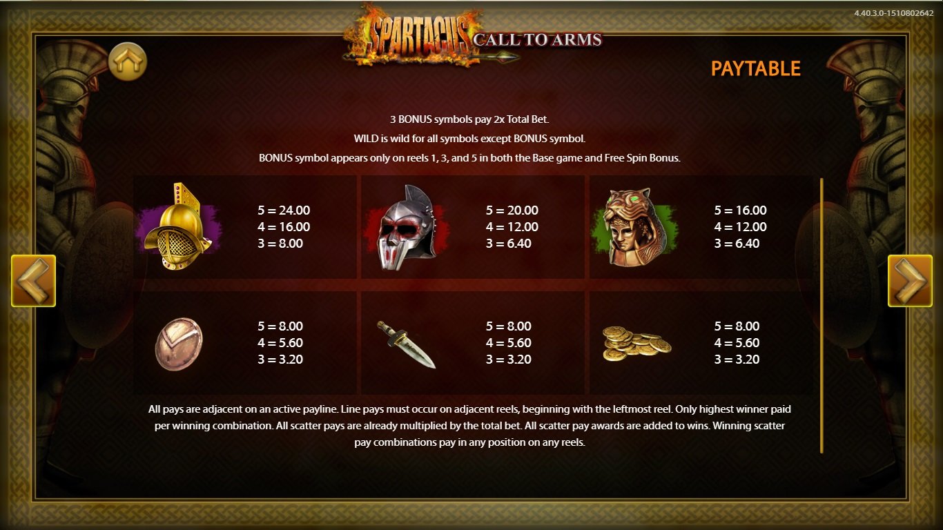 Spartacus: Call to Arms Slot Slot Image in Demo - pic. 3