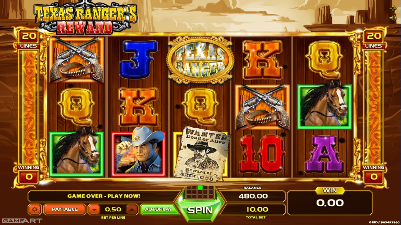 Texas Rangers Reward Slot Demo Image