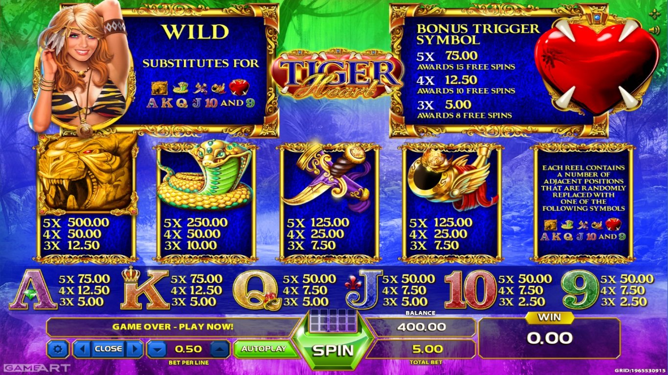Tiger Heart Slot Slot Image in Demo - pic. 3