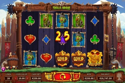 Trolls Bridge Slot Logo