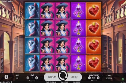 Witchcraft Academy Slot Logo