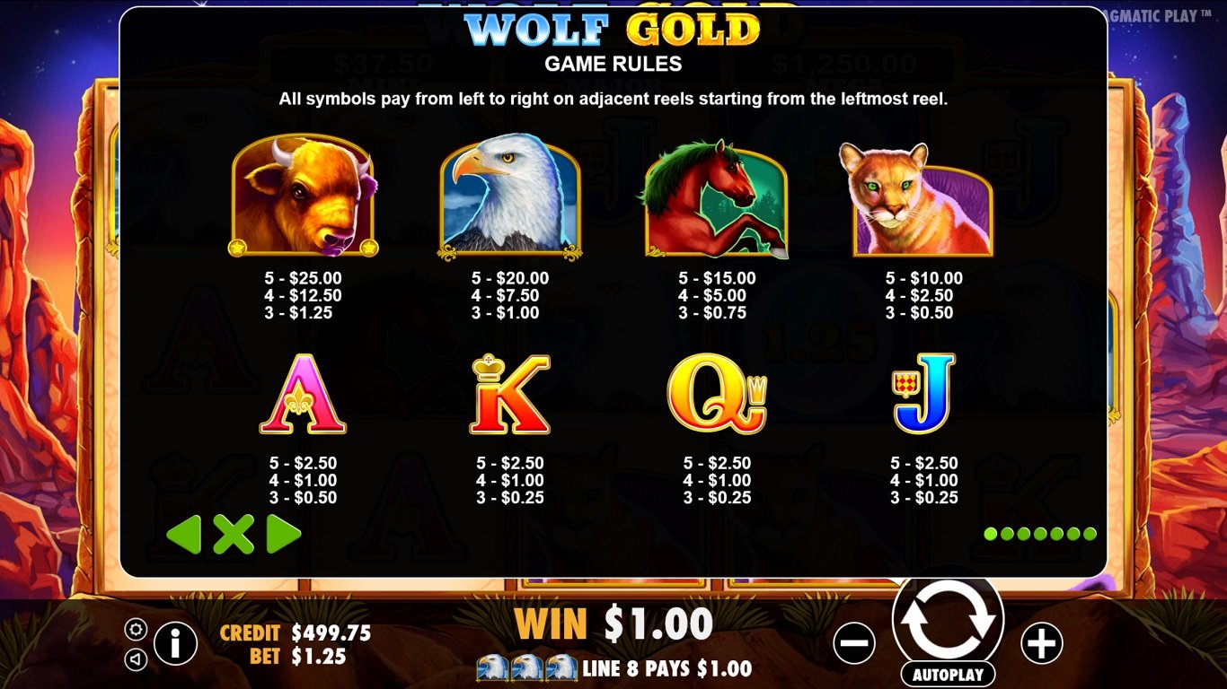 Wolf Gold Slot Slot Image in Demo - pic. 3