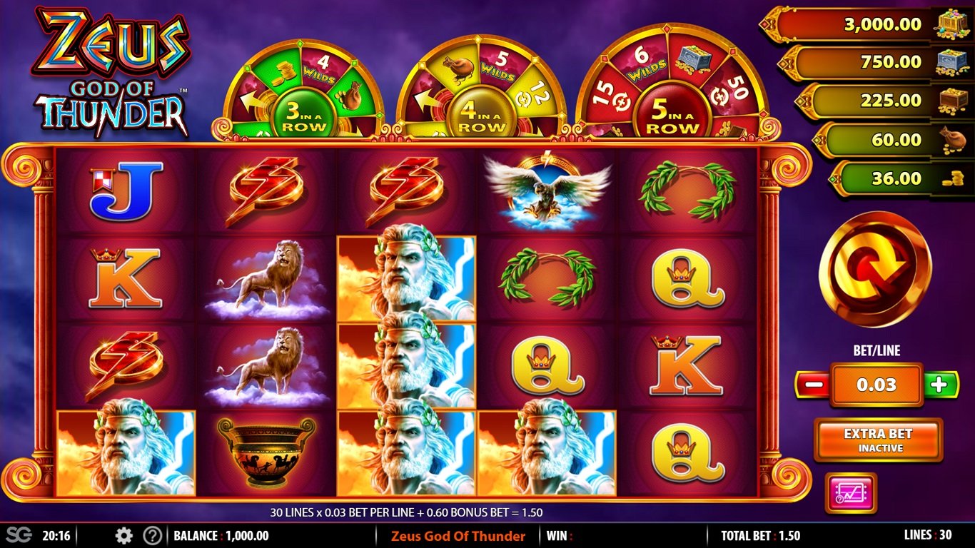 Zeus God of Thunder Slot Demo Image