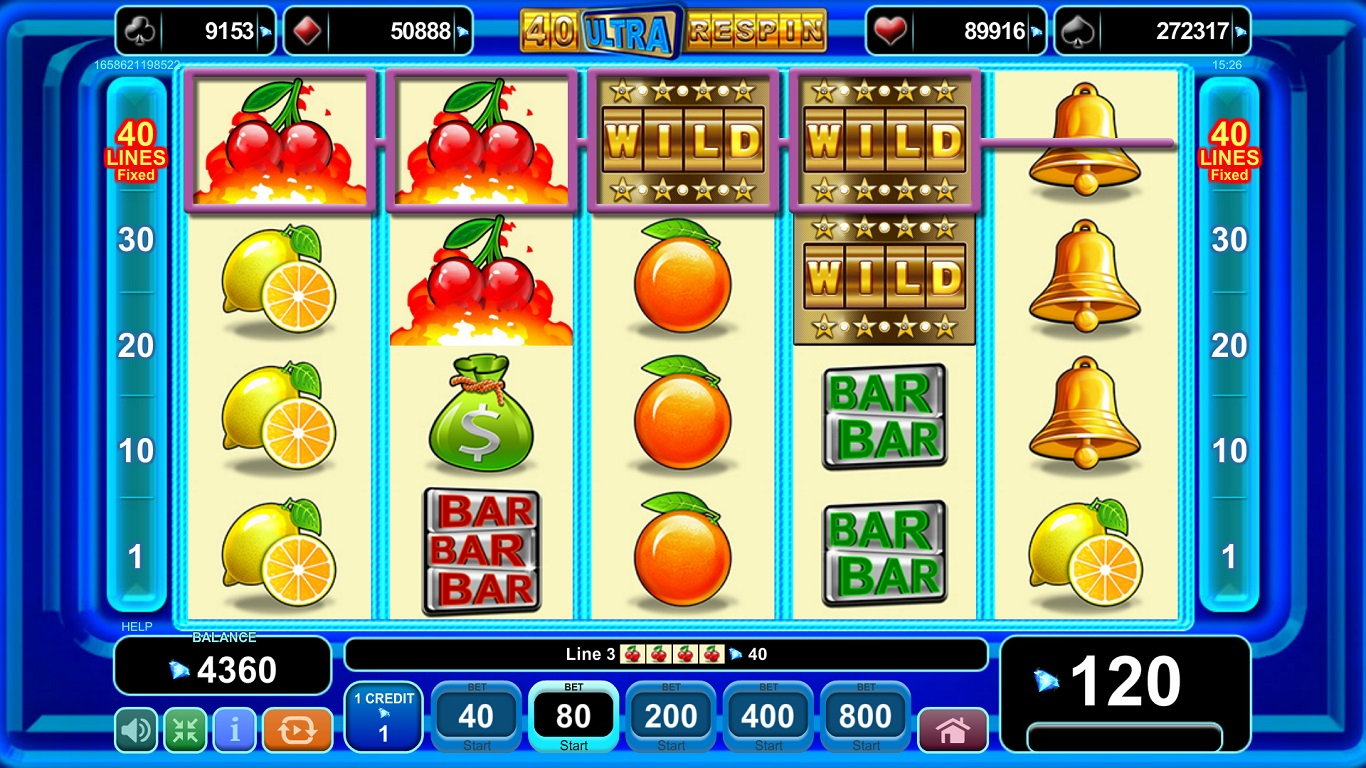 40 Ultra Respin Slot Slot Image in Demo - pic. 2