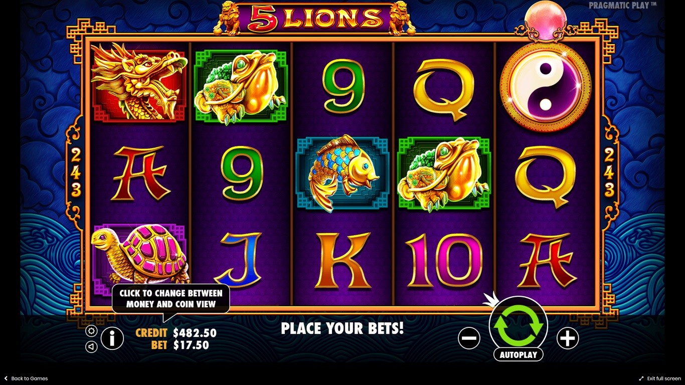 5 Lions Slot Demo Image