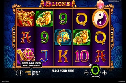 5 Lions Slot Icon