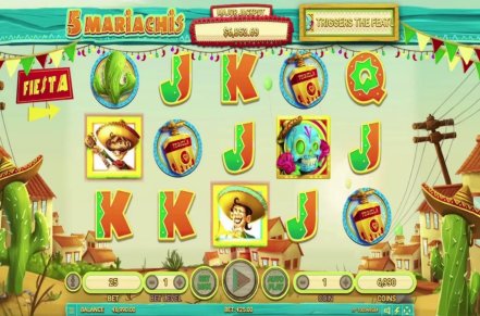 5 Mariachis Slot Logo