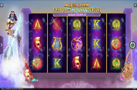 Age of the Gods Lord of Lightning Slot Logo