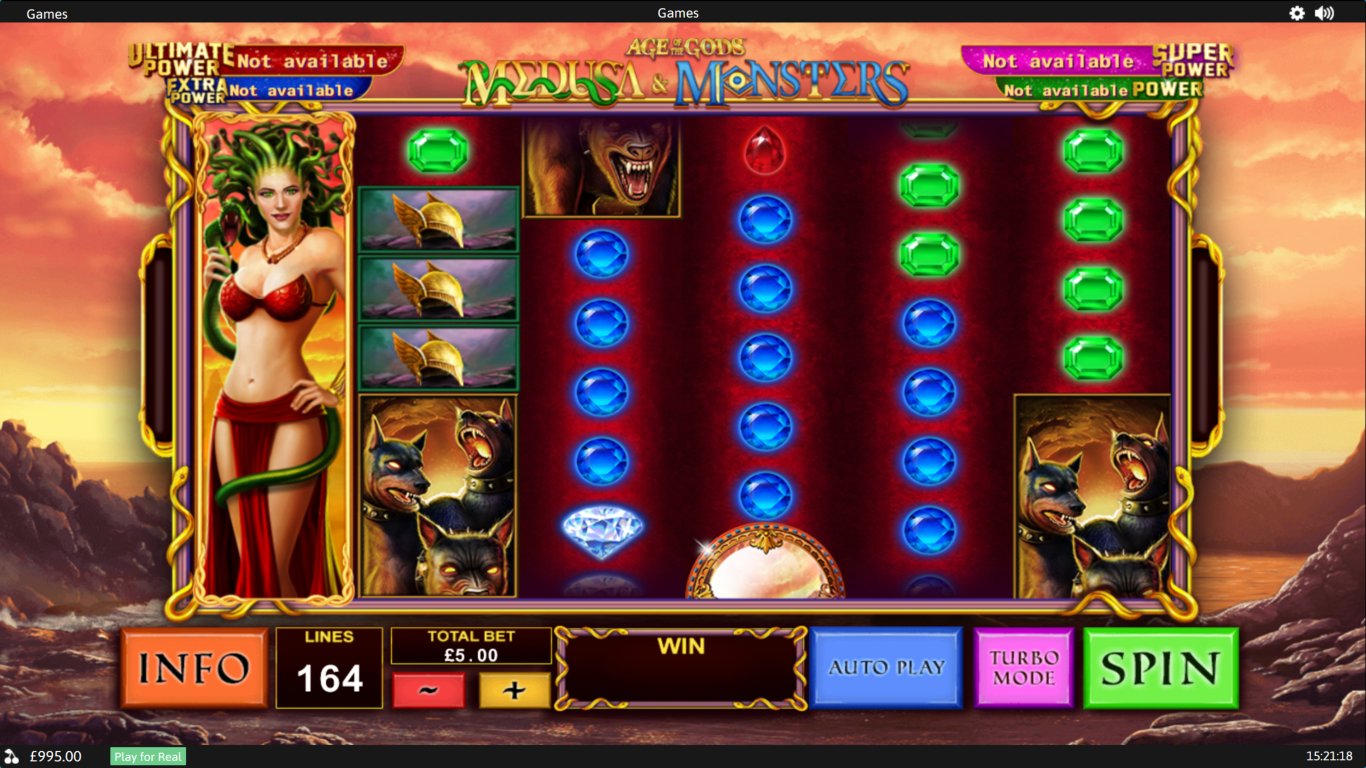 Age of the Gods Medusa and Monsters Slot Demo Image