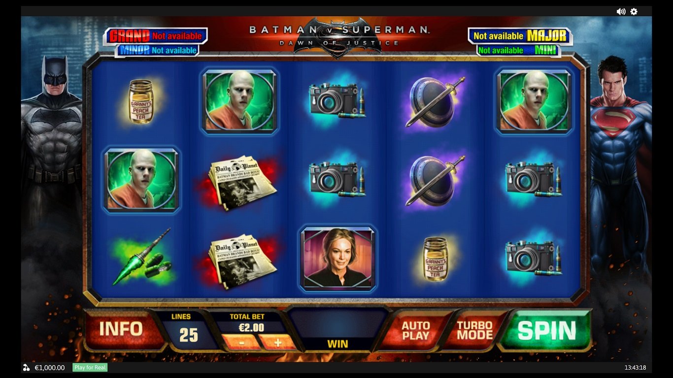 Batman v Superman Slot Demo Image