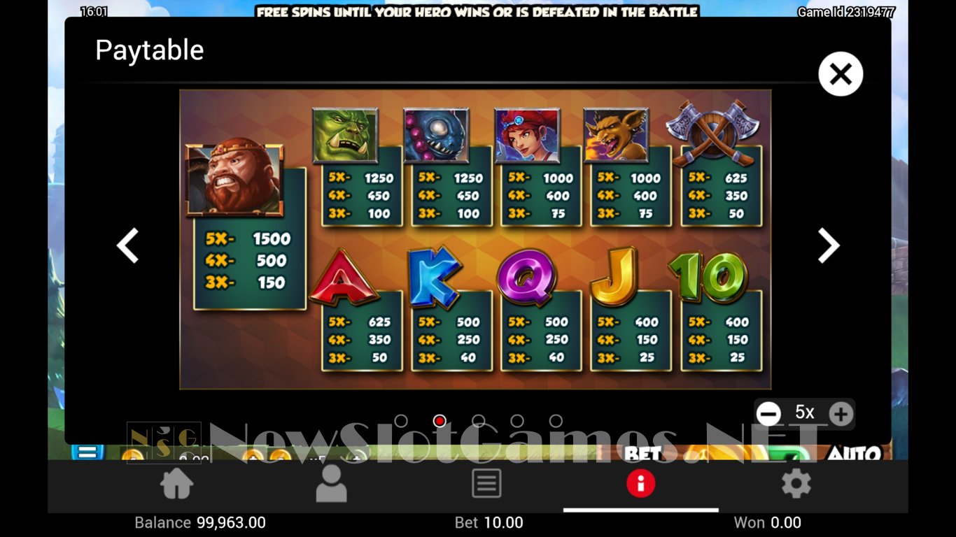 Battle Heroes Slot Slot Image in Demo - pic. 6