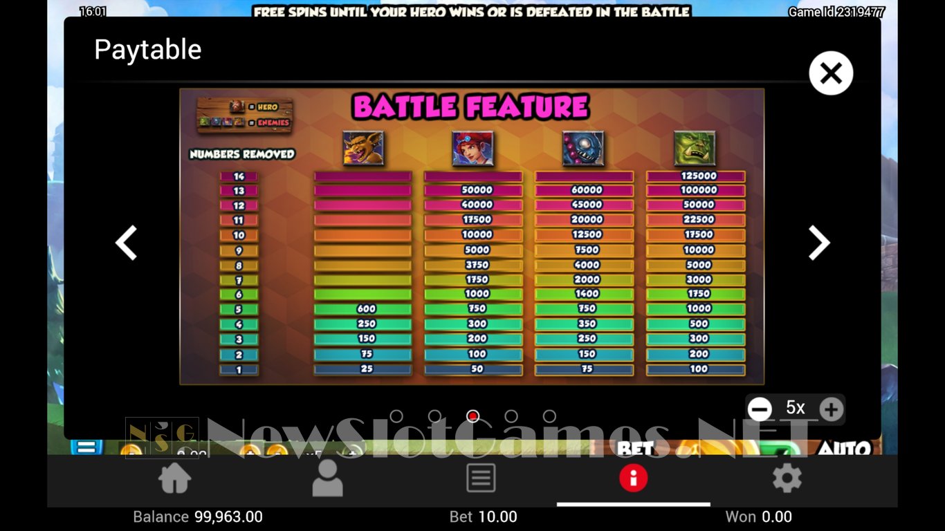 Battle Heroes Slot Slot Image in Demo - pic. 7