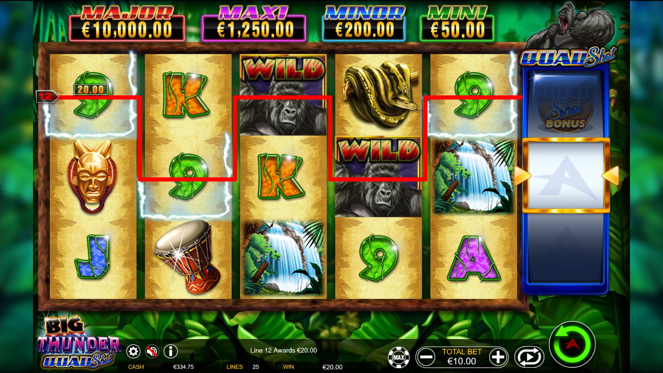 Big Thunder: Quad Shot Slot Slot Image in Demo - pic. 3