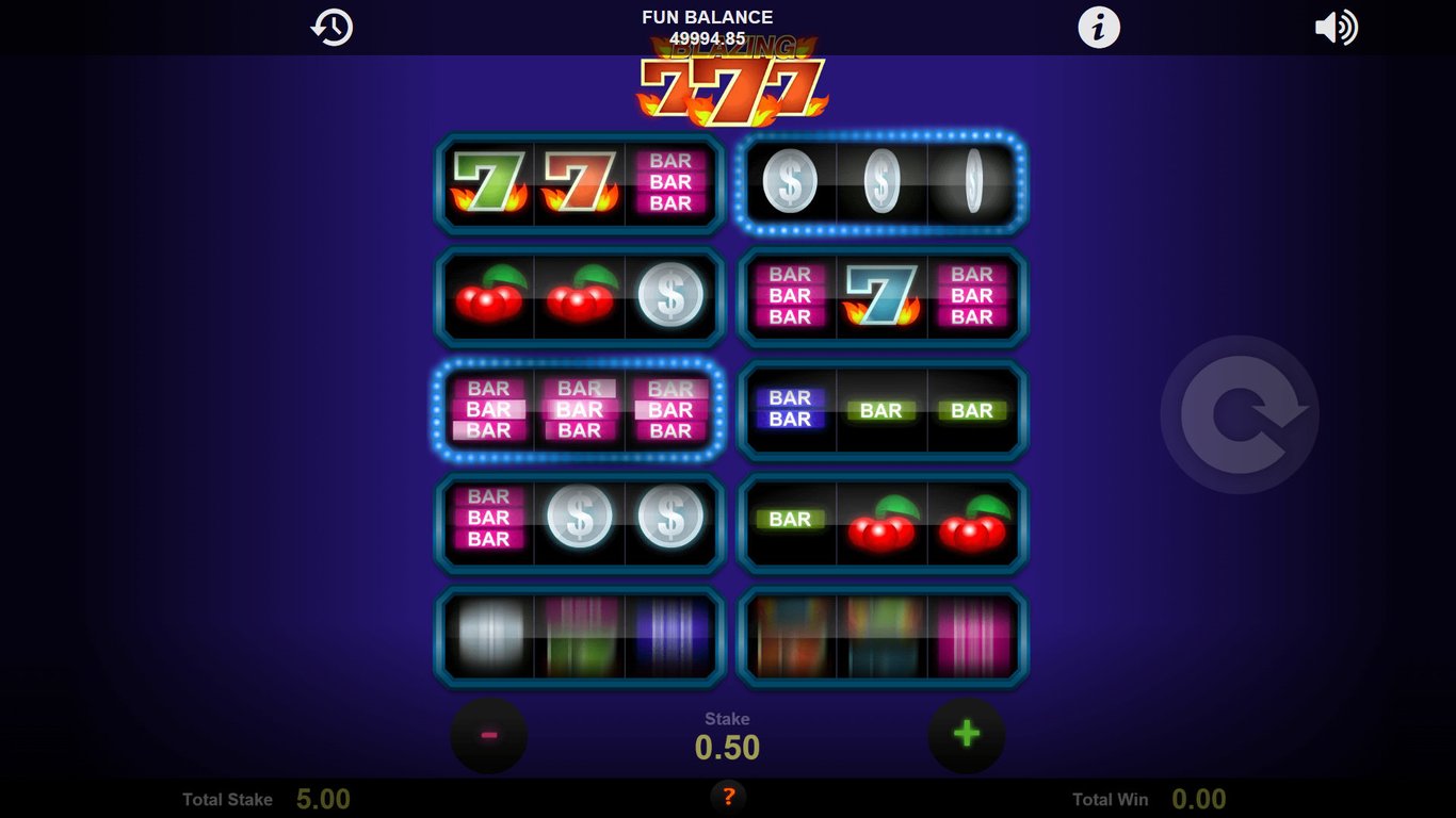 Blazing Sevens Slot Demo Image