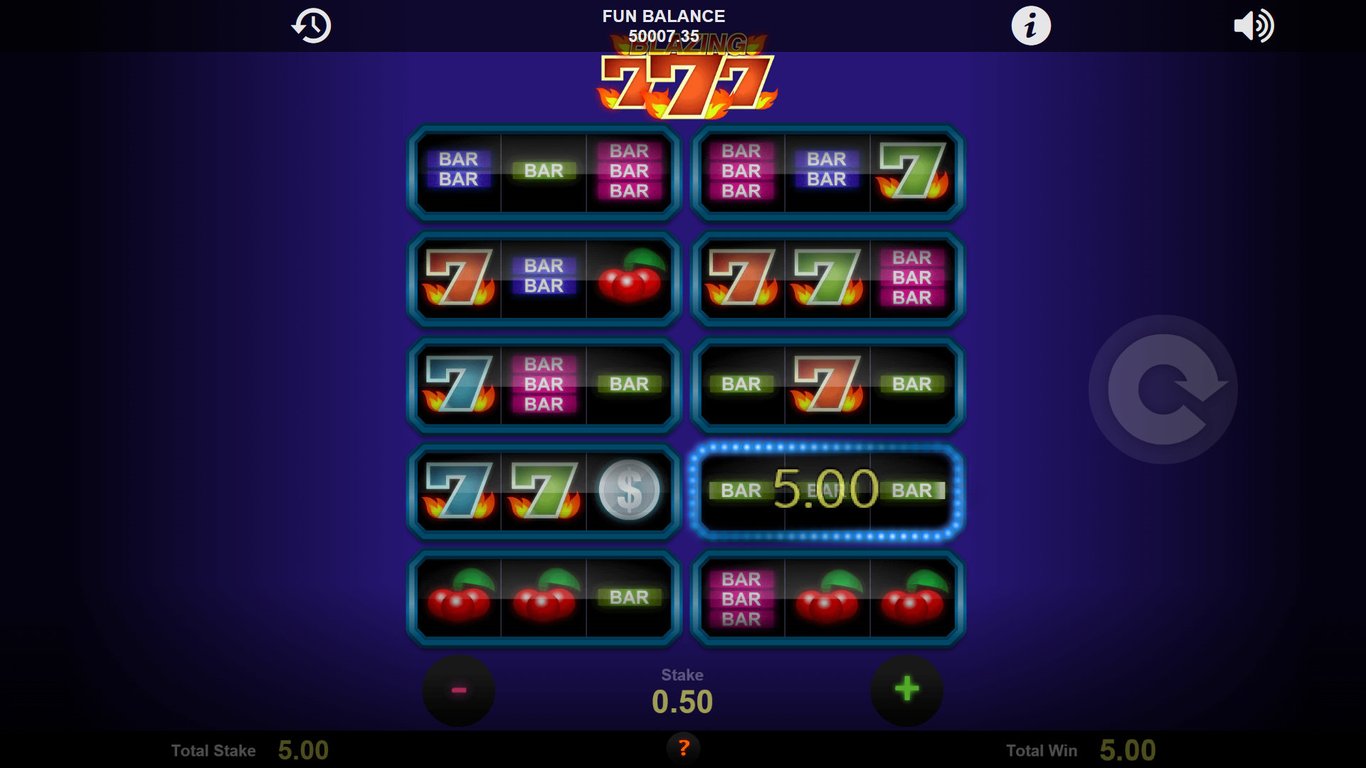 Blazing Sevens Slot Slot Image in Demo - pic. 3