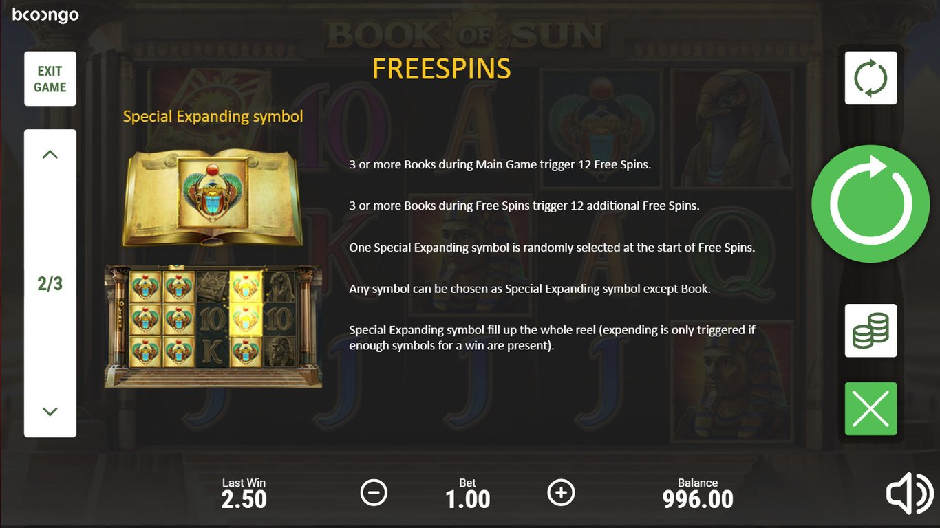 Book of Sun Slot Slot Image in Demo - pic. 3