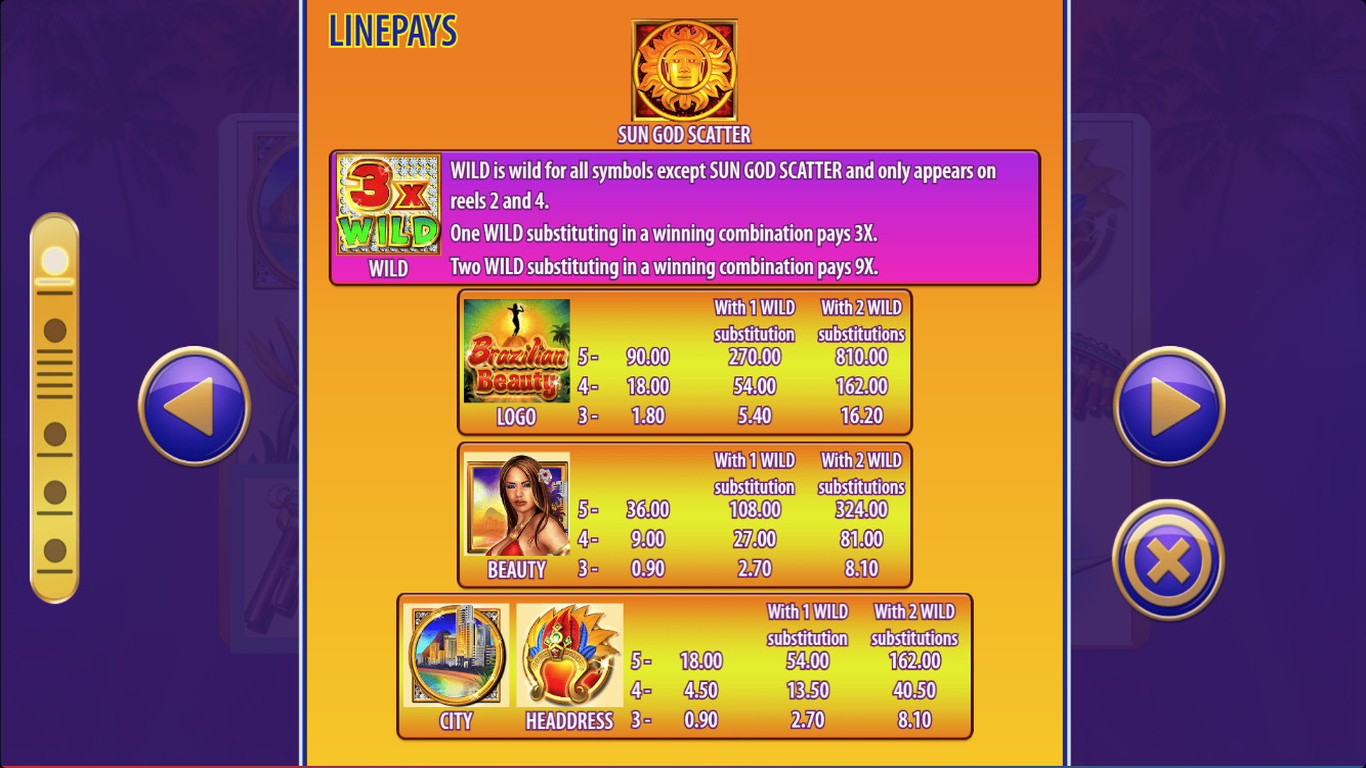 Brazilian Beauty Slot Slot Image in Demo - pic. 3