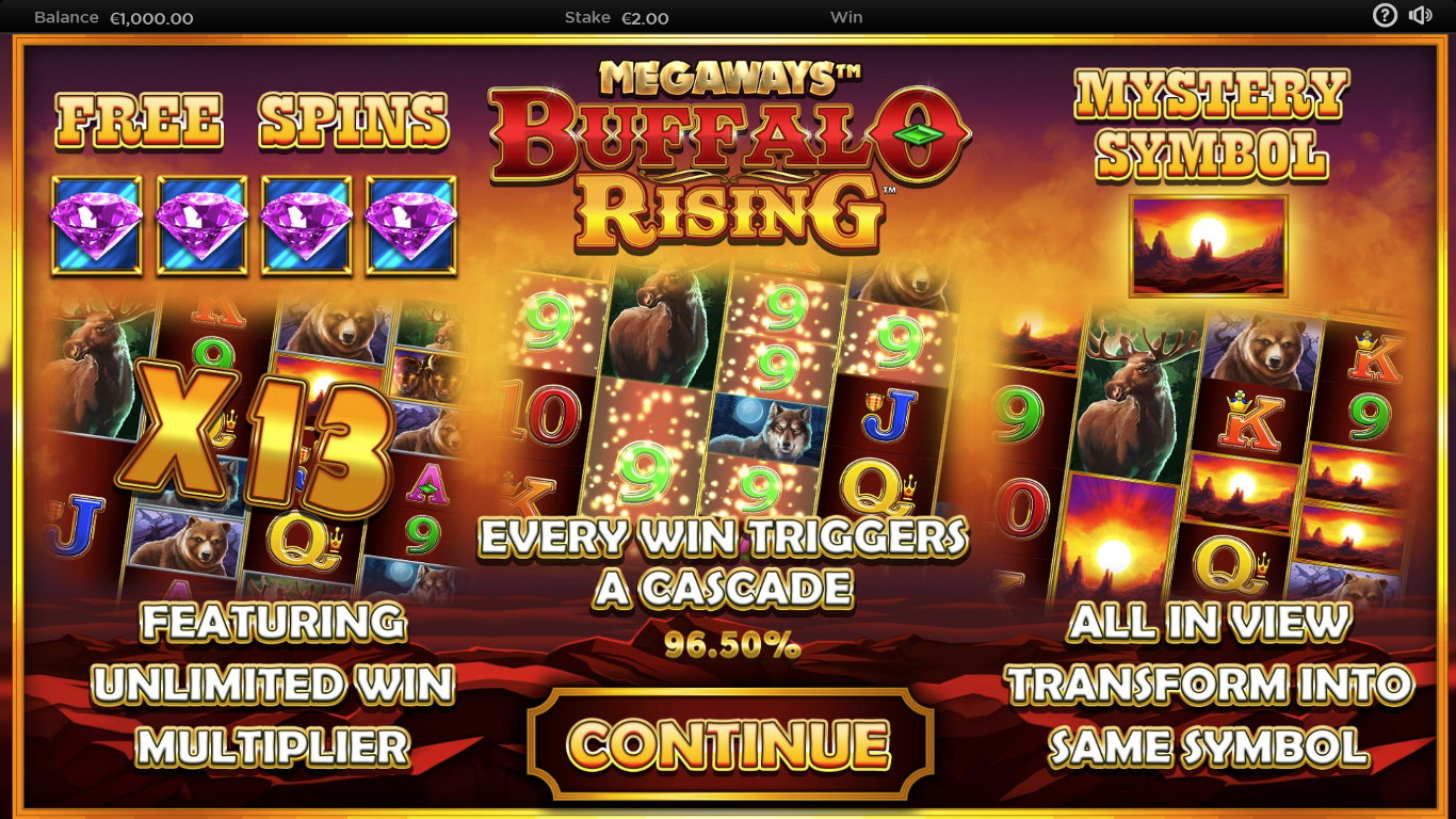 Buffalo Rising Megaways Slot Demo Image