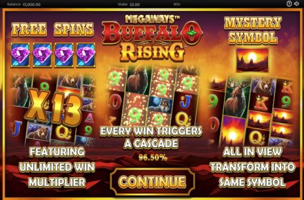 Buffalo Rising Megaways Slot Logo