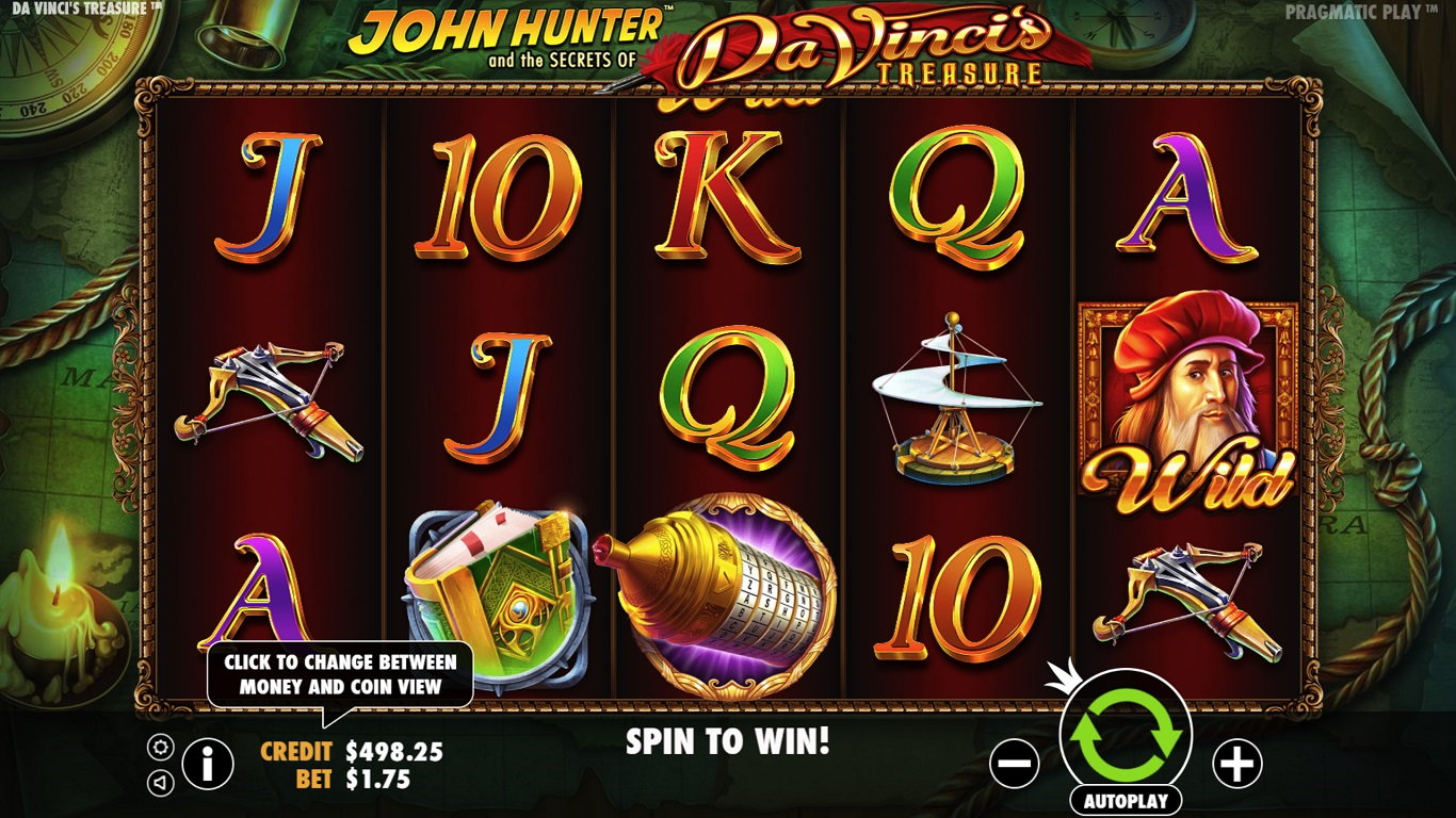 Da Vincis Treasure Slot Demo Image