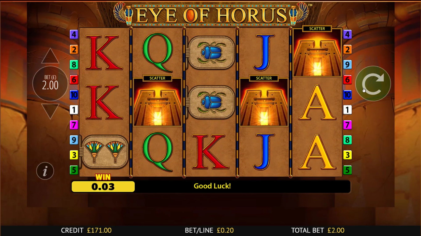 Eye of Horus Slot Demo Image