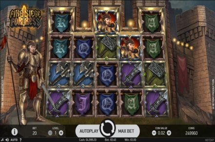 Fire Siege Fortress Slot Logo