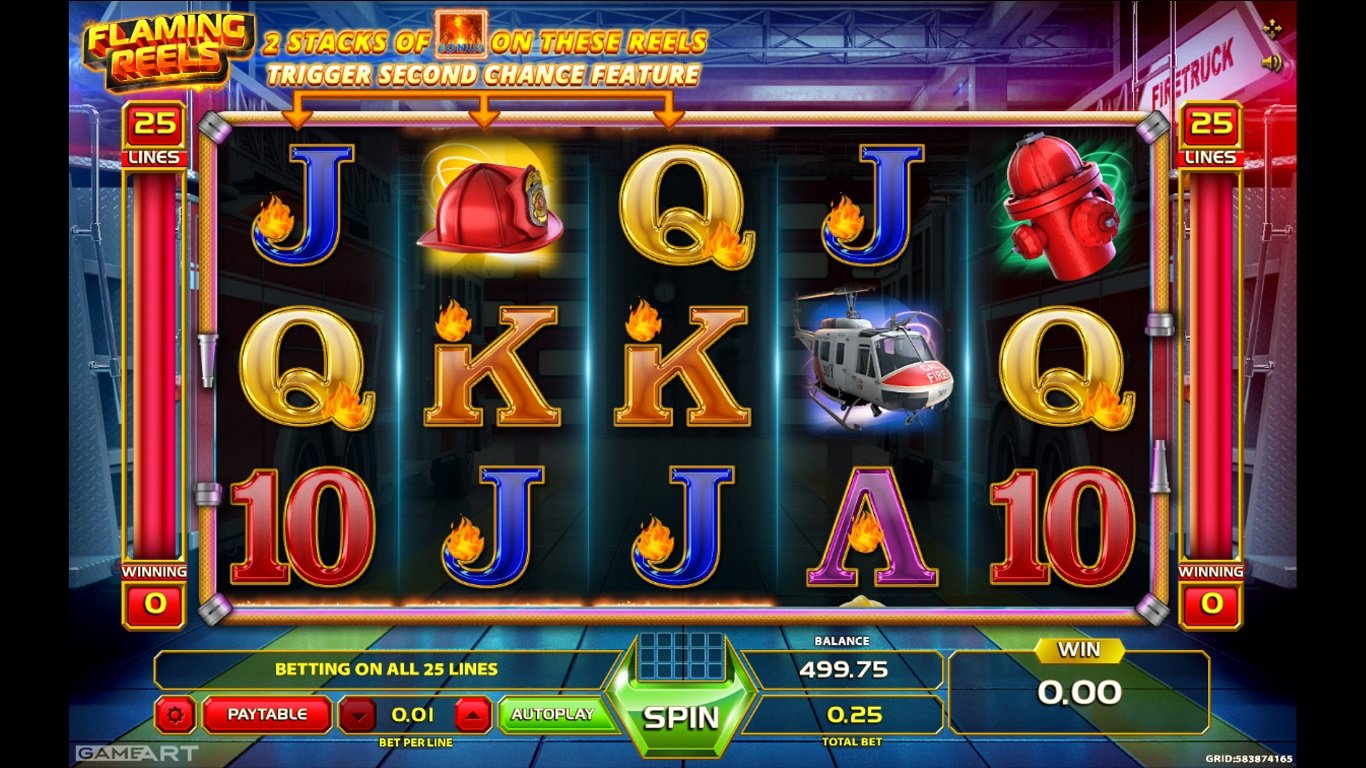 Flaming Reels Slot Demo Image